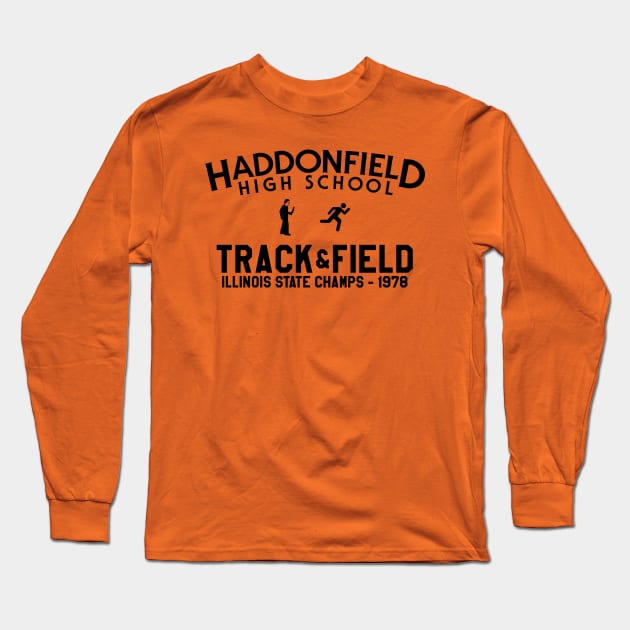 Haddonfield High School Track Team Long Sleeve T-Shirt by SchaubDesign